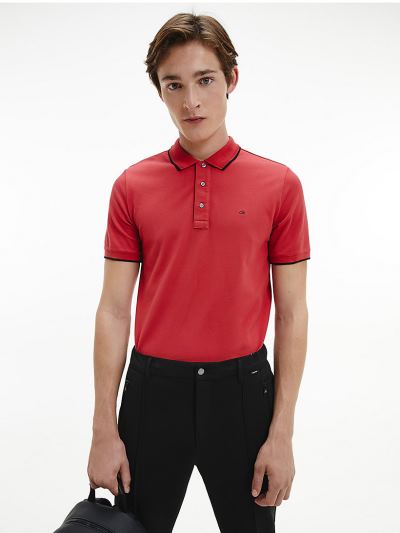 Calvin Klein Ruhák HU190563 | Calvin Klein Slim Organic Cotton Férfi Pólóing Rózsaszín